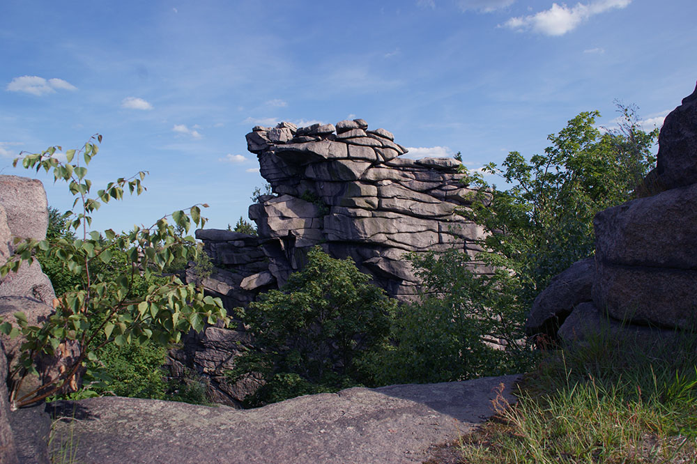 Greifensteine in Geyer mit Naturbuehne
